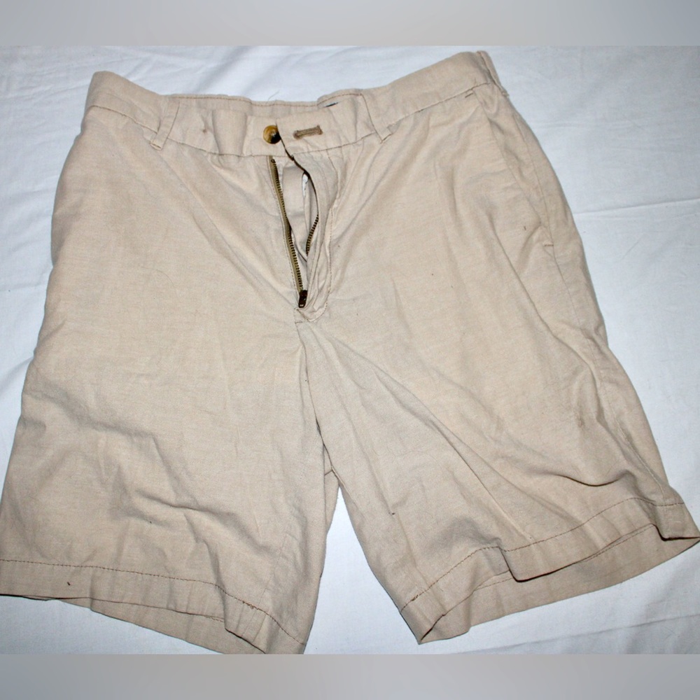 Men’s IZOD Dress Shorts Light Tan Khaki Size 32